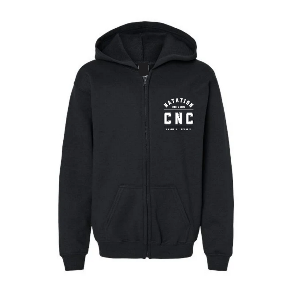 Hooded fleece jacket with zip - Juvenile