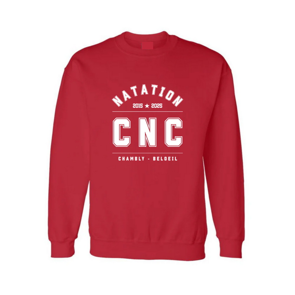 Fleece sweater (hoodie) - Red - CN Chambly