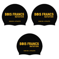 CNBF - Casques de bain en silicone personnalisés - Noir