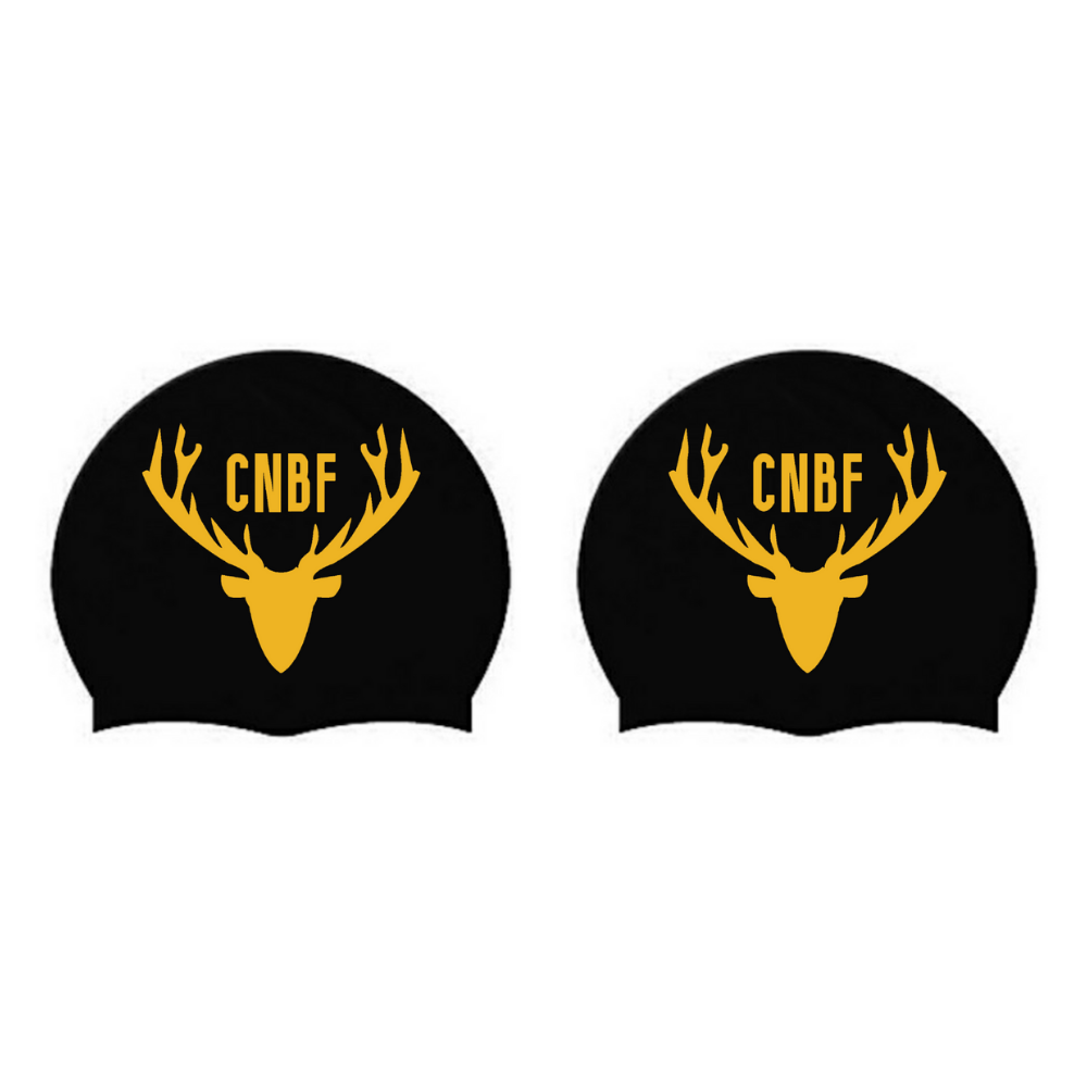 CNBF - Casques de bain en silicone personnalisés - Noir