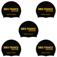 CNBF - Casques de bain en silicone personnalisés - Noir