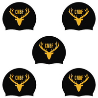 CNBF - Casques de bain en silicone personnalisés - Noir
