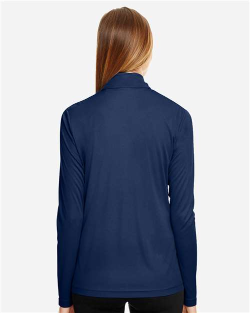 Women's Quarter Zip Performance Top - Black