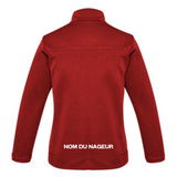 CNHR - Veste sportive avec fermeture éclair - Coupe féminine - Rouge