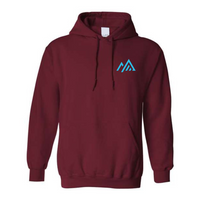 Hooded fleece sweater (Kangaroo/Hoodie) - Adult - Burgundy
