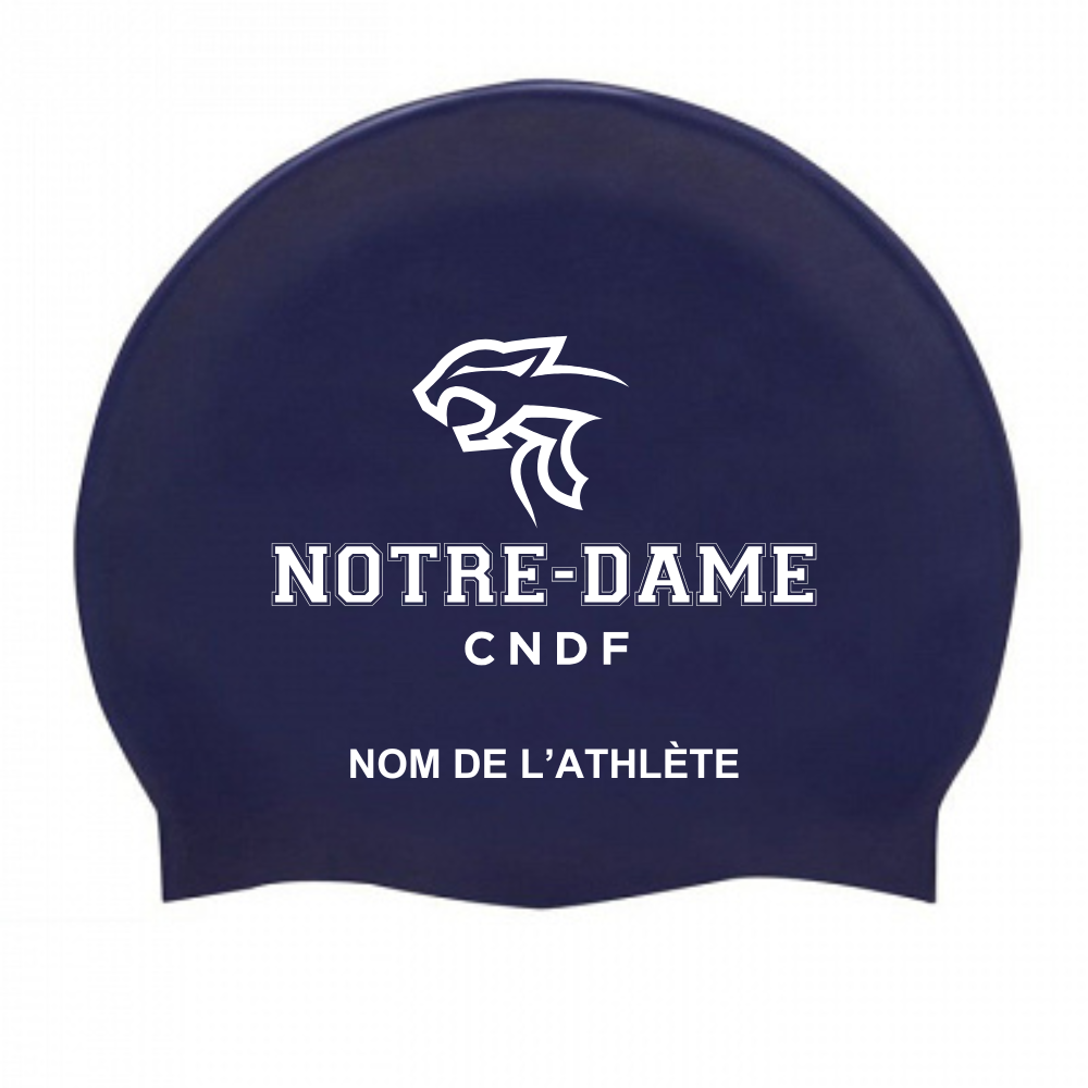 CNDF - Custom Silicone Swim Caps - Navy