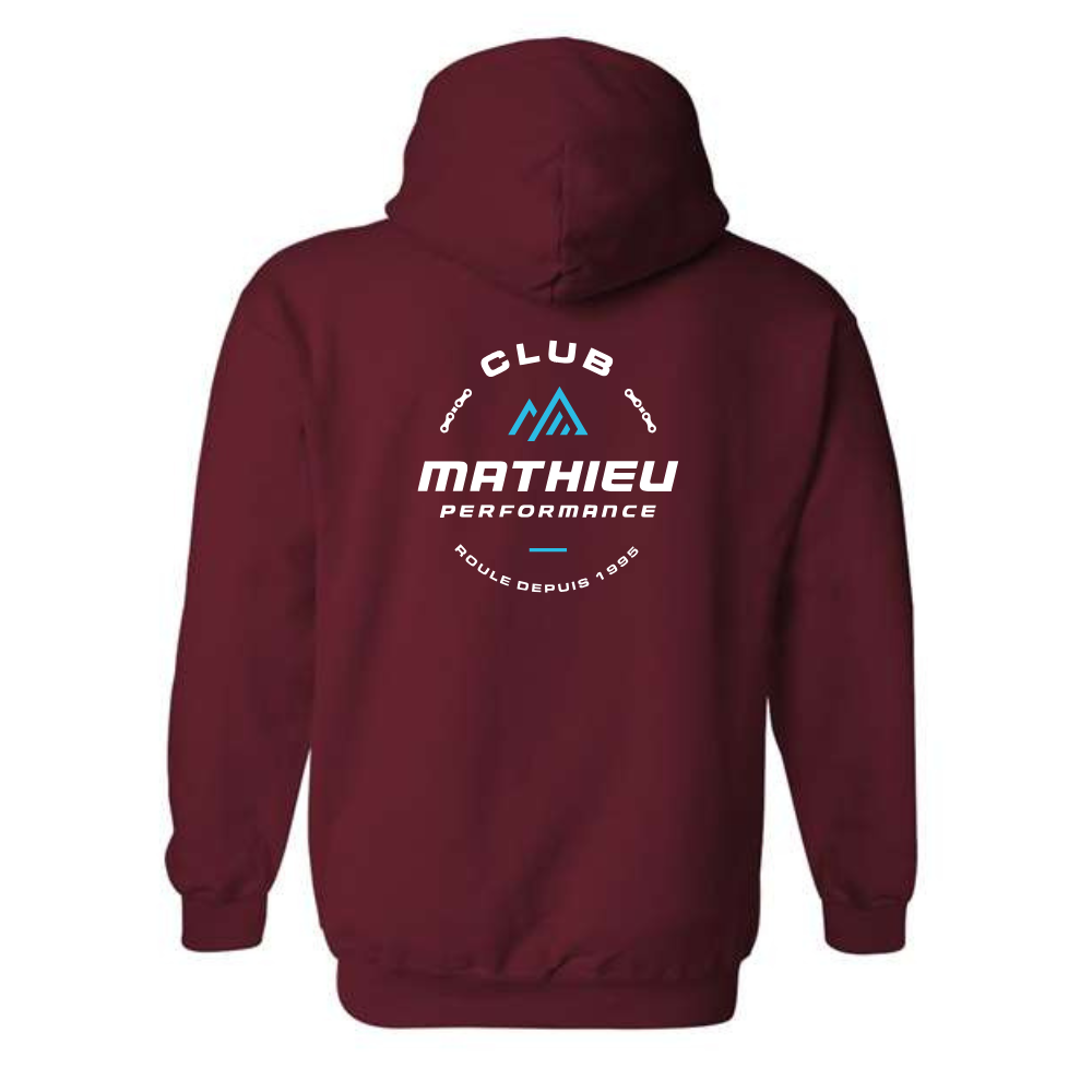CMP - Chandail molleton à capuchon (Kangourou/Hoodie) - Adulte - Bourgogne