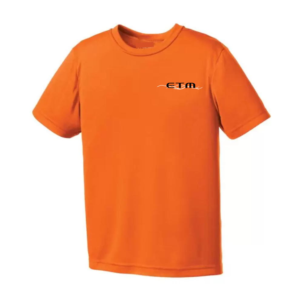 Performance Short Sleeve Sweater - Juvenile - Orange and Black