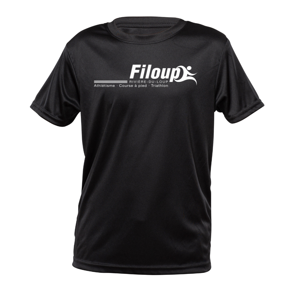 Filoup - Short Sleeve Technical tshirt - Junior - Black