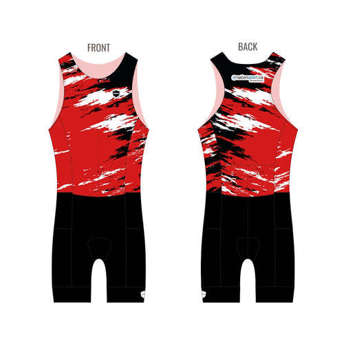 Nativo Stryker sleeveless triathlon jersey in red