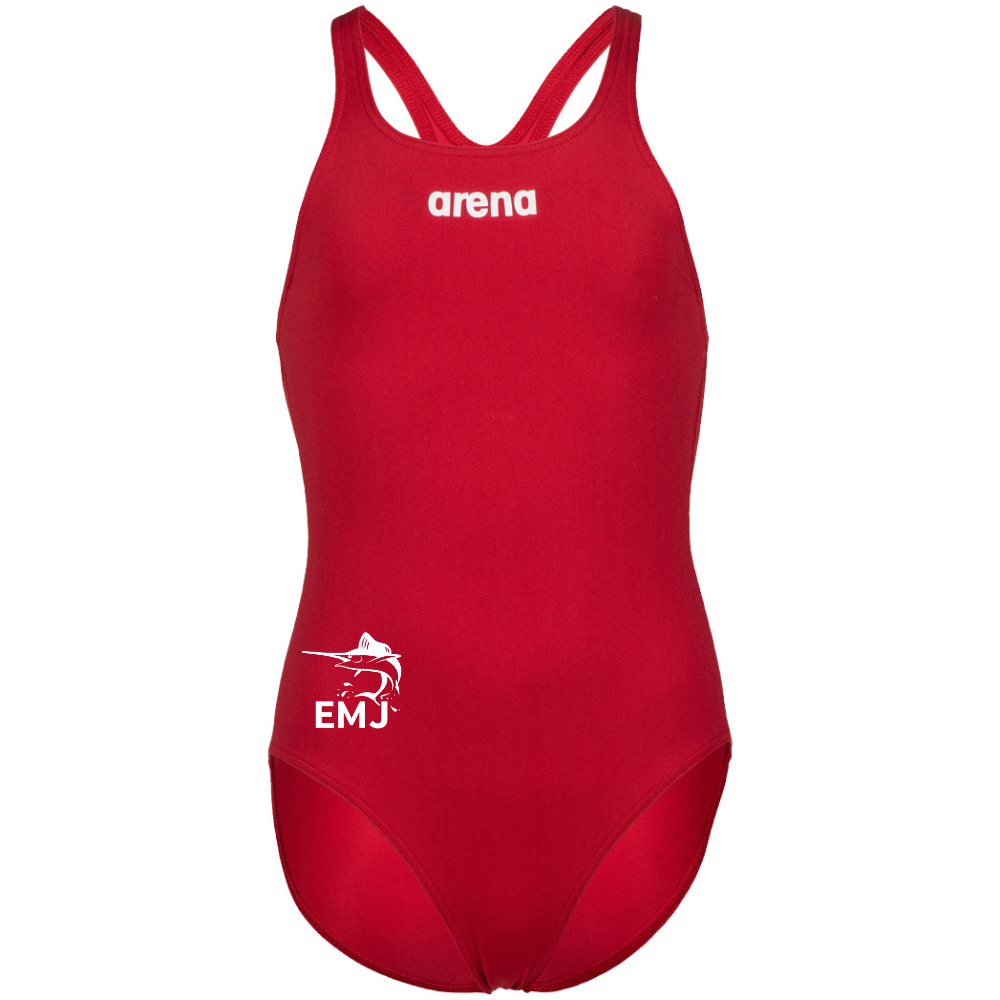 Les Espadons - Arena Swim Pro - Maillot d'entraînement pour filles - Rouge