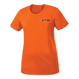 Performance Short Sleeve tee - Women - Orange and Black