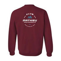 Fleece sweater (cotton wadding) - Adult - Burgundy