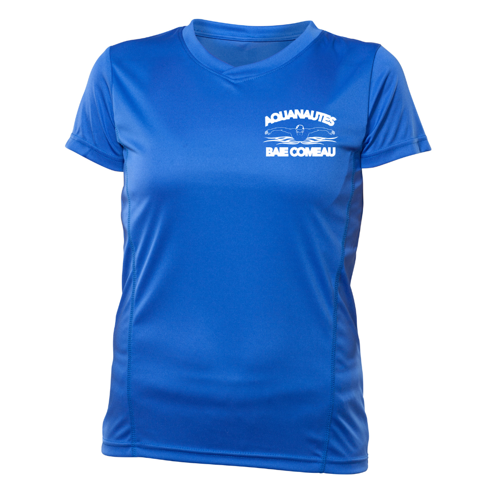 Short Sleeve Technical Sweater - Lady - Royal