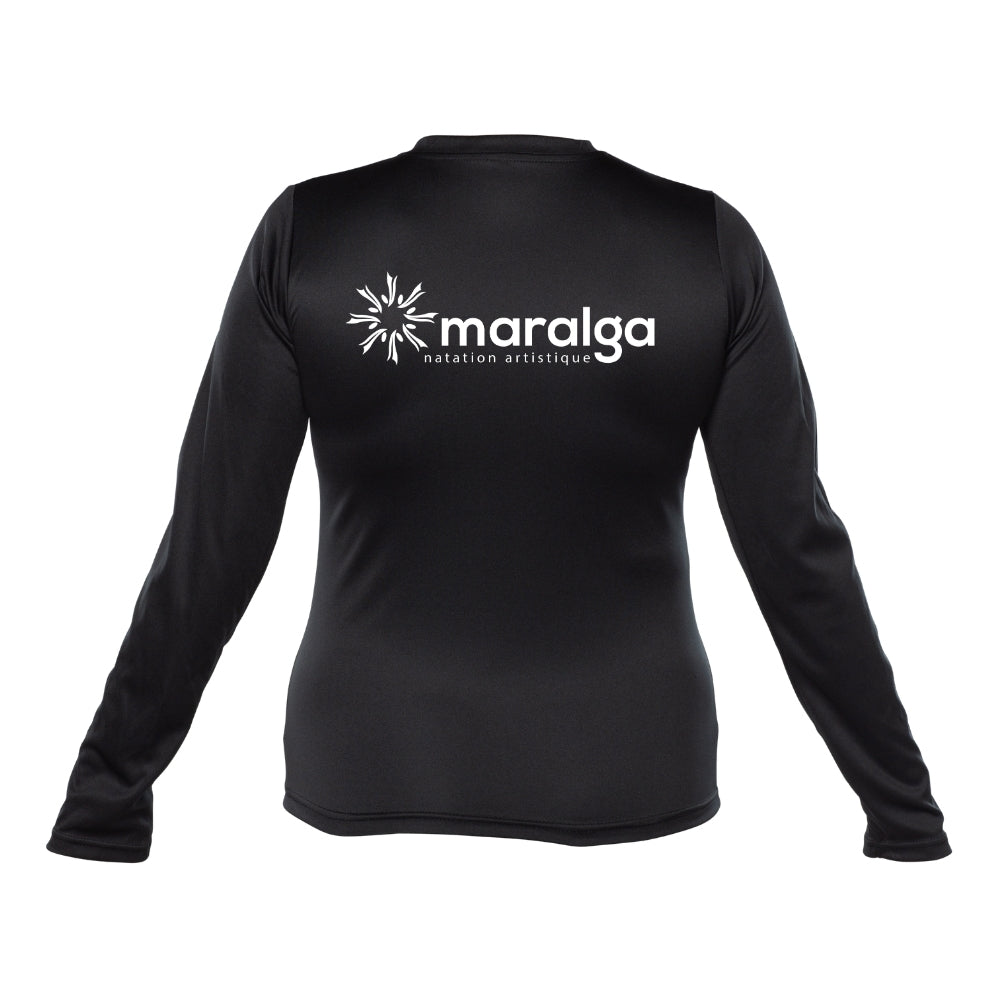 Maralga - Chandail technique, à manches longues - Féminin - Noir