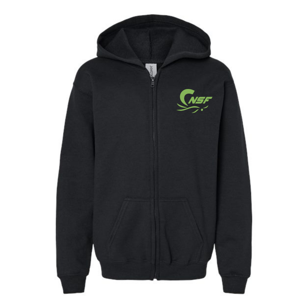 Hooded fleece jacket with zip - Juvenile