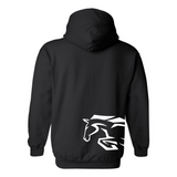 Plongeon Mustang - Chandail molleton à capuchon (Kangourou/Hoodie) - Adulte - Noir