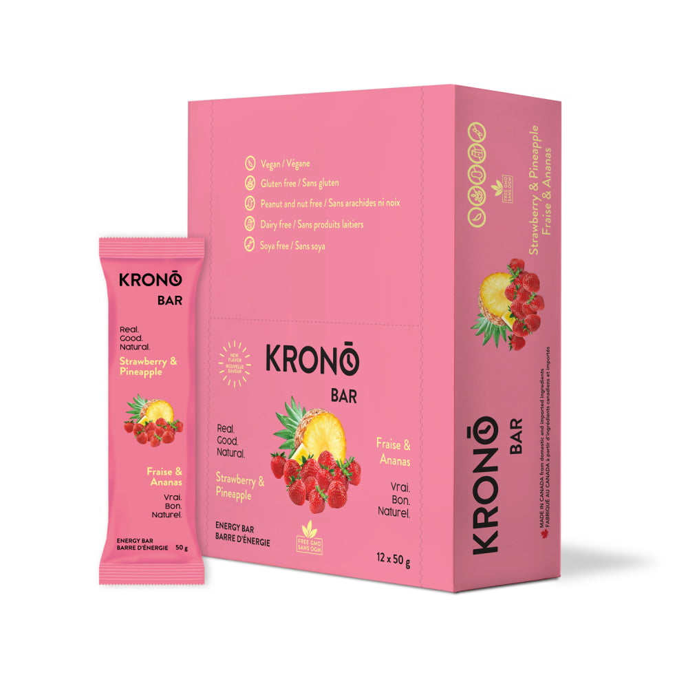 KRONO - Barre d'énergie - Fraise et ananas