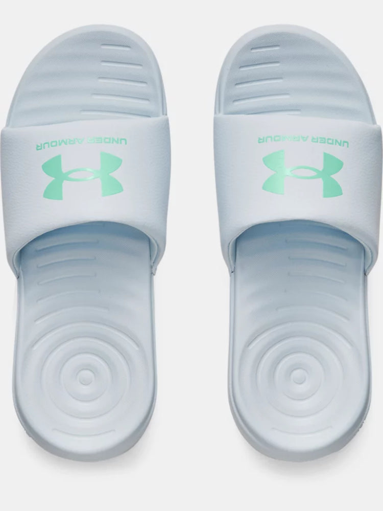 Under Armour - Girl's Sandals - Slide White / Pink