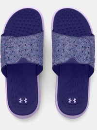 Under Armour - Junior Sandals - Slide White / Black