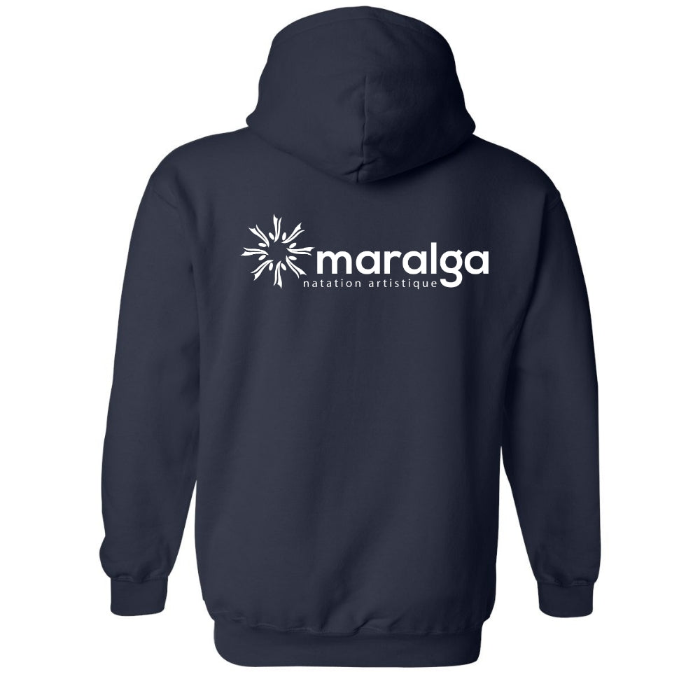 Fleece hooded sweater (Kangaroo/Hoodie) - Adult - Navy