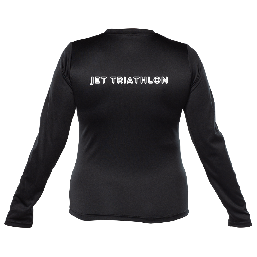 Triathlon-Joliette - Chandail technique, à manches longues - Natation - Féminin - Noir