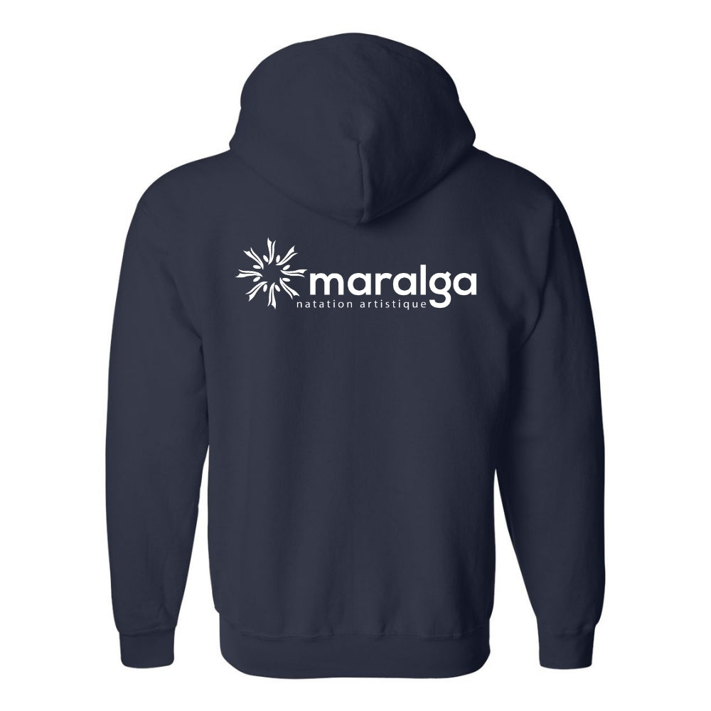 Maralga - Veste molleton à capuchon avec zip - Adulte - Marine