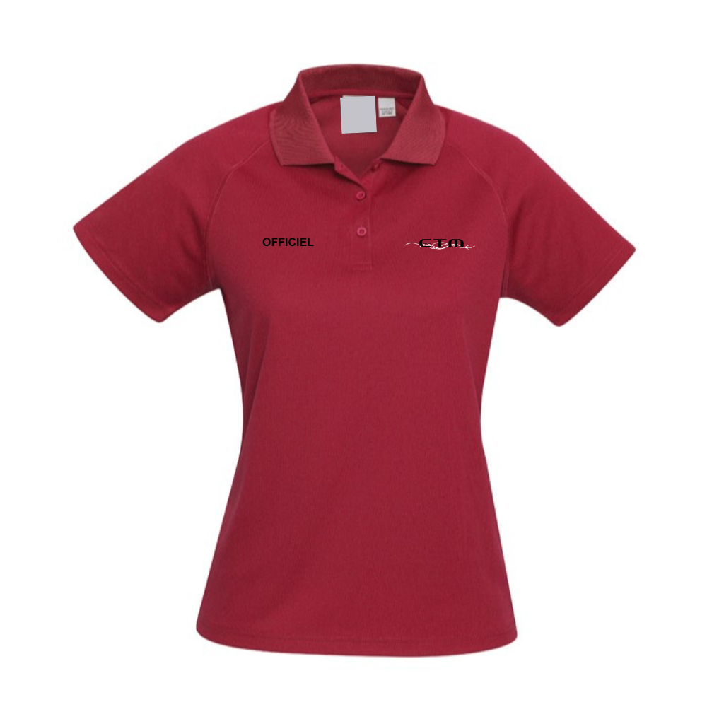 ETM - Polo - Féminin - Rouge - Officiel