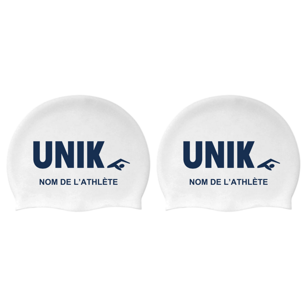 UNIK - Casques de bain en silicone personnalisés - Blanc