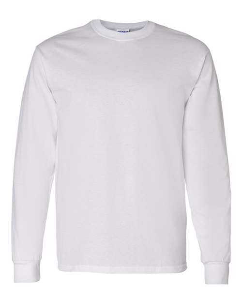 Cotton Long Sleeve Tee - Men's - White