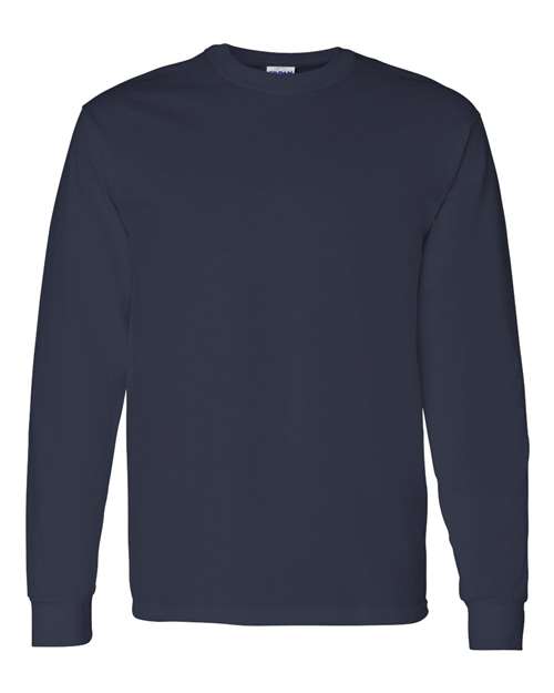 Cotton Long Sleeve Tee - Men's - Navy