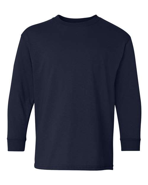 Cotton Long Sleeve Tee - Juvenile - Navy