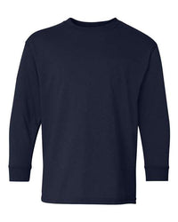 Cotton Long Sleeve Tee - Juvenile - Navy