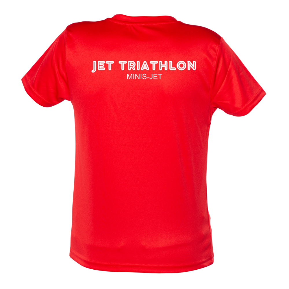 Triathlon-Joliette - Chandail technique à manches courtes - Minis-jet - Enfant - Rouge