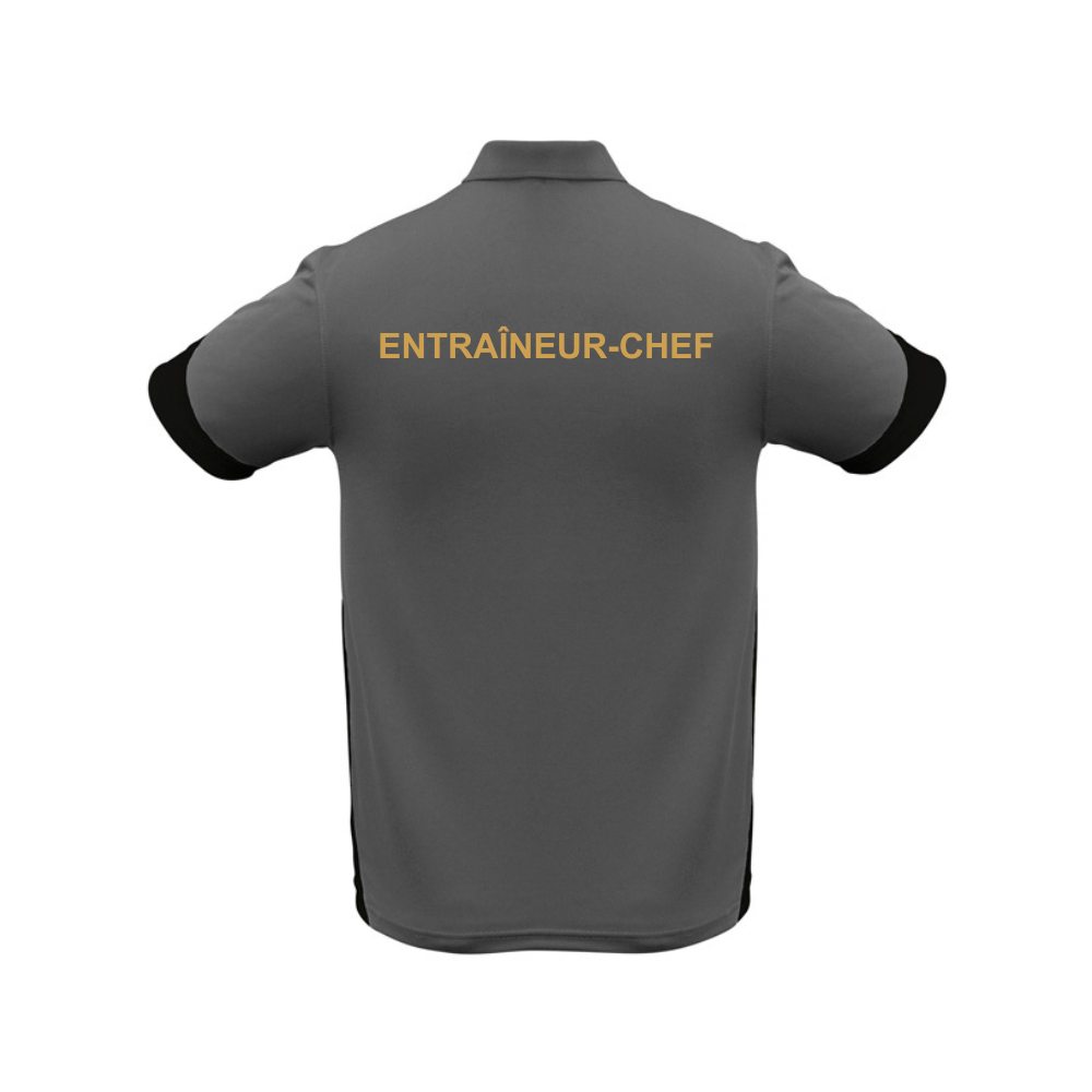 CNBF - Polo - Entraîneur-chef - Masculin - Gris et noir