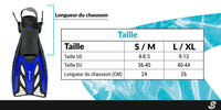 SCAUP - MATAPALO - Palmes hydrodynamiques récréatives - Bleues