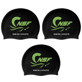 CNSF - Casques de bain en silicone personnalisés - Noir