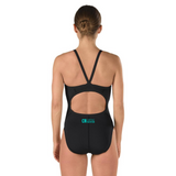 Capitale Natation - Speedo Solid FlyBack Endurance+ - Maillot d’entraînement pour femmes - Noir (006)