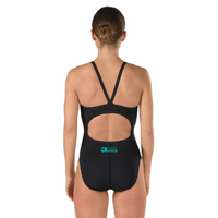 Speedo Solid FlyBack Endurance+ - Women's Training Swimwear - Black (006)