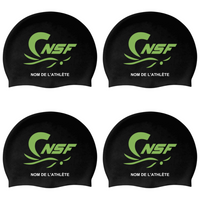 CNSF - Casques de bain en silicone personnalisés - Noir