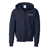 Triathlon Memphrémagog - Hooded fleece jacket with zip - Juvenile - Navy