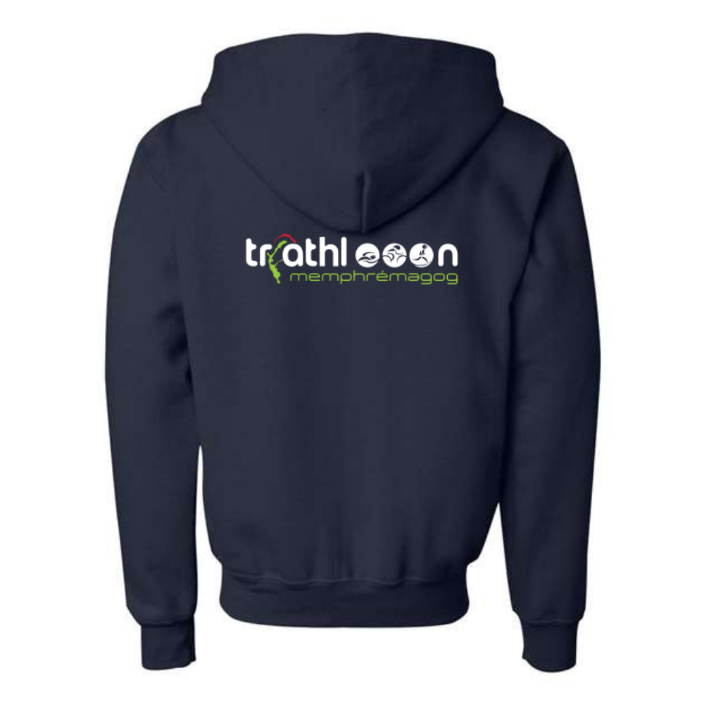 Triathlon Memphrémagog - Hooded fleece jacket with zip - Juvenile - Navy