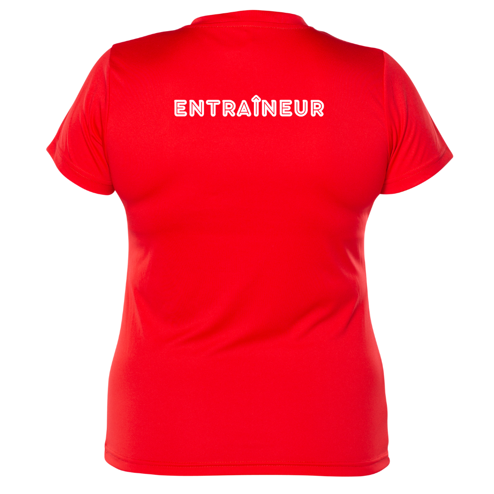 Short Sleeve Technical Sweater - Women - Red