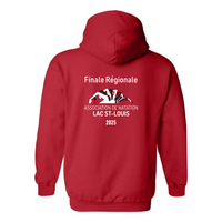 Finale régionale Lac St-Louis - Chandail molleton à capuchon (Kangourou/Hoodie) - Adulte - Rouge