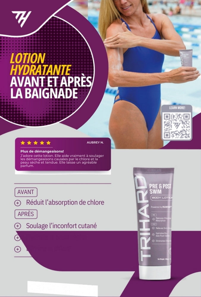 TRIHARD - Lotion hydratante avant et après la baignade