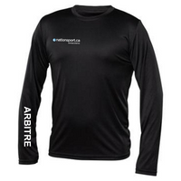 Referee - Technical sweater, long sleeves - Men - Black - Version with identification REFEREE