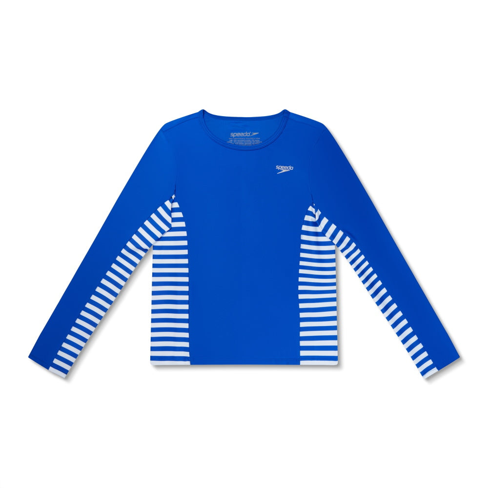 Speedo - Rashguard JR manches longues - Bleu