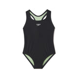 Speedo Solid Racerback One Piece - Maillot pour fille, une pièce - Anthracite (334)