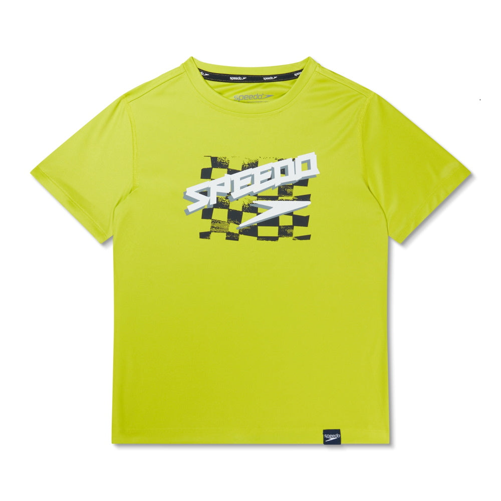 Speedo - JR Short Sleeve Rashguard - Bitter Lime 