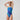 Speedo TURNBACK Endurance+ - PRINTED - Women's Training Swimwear - UNDER CURRENT / SUGAR BLUE